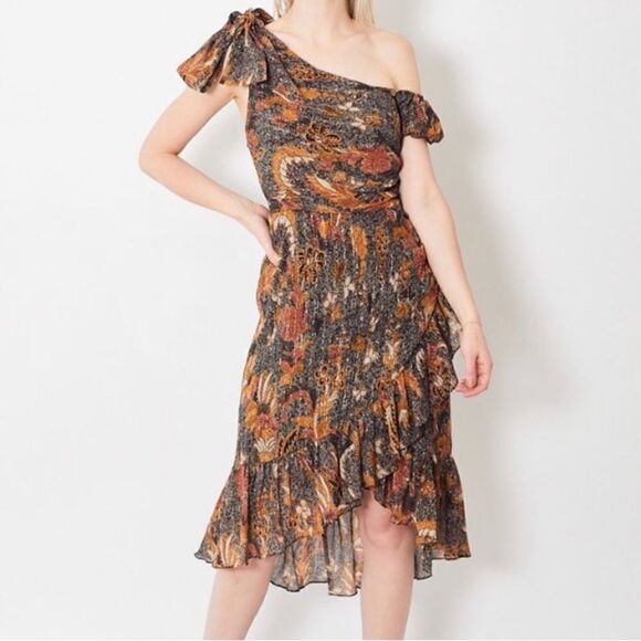 Ulla Johnson Uma Silk Print Dress - Picture 1 of 11